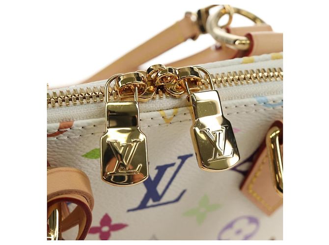LOUIS VUITTON Monogram LV x TM Alma BB Hand Bag 2way White M13078 Auth 185039SM Bianco Monogramma - vista 23