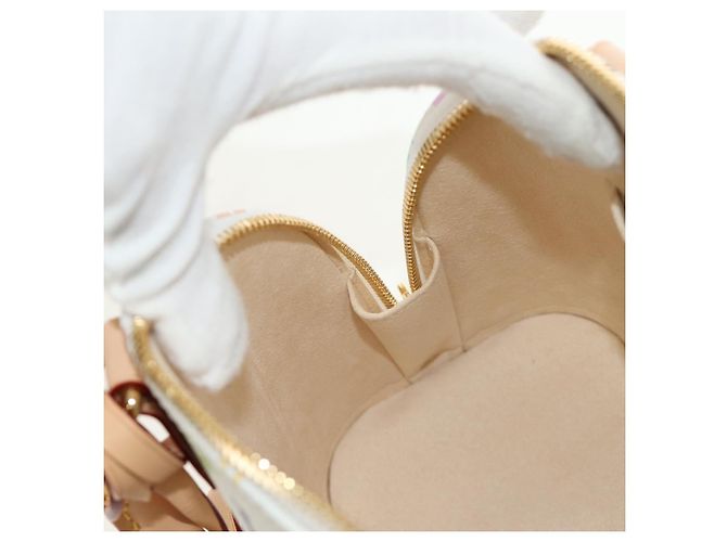 LOUIS VUITTON Monogram LV x TM Alma BB Hand Bag 2way White M13078 Auth 185039SM Bianco Monogramma - vista 25