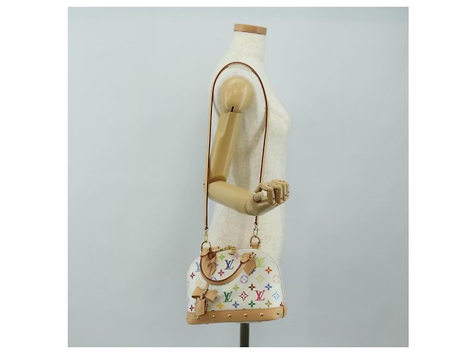 LOUIS VUITTON Monogram LV x TM Alma BB Hand Bag 2way White M13078 Auth 185039SM Bianco Monogramma - vista 27