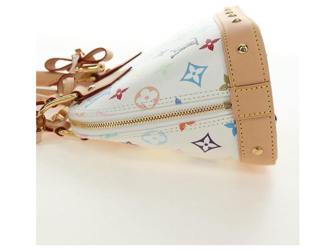 LOUIS VUITTON Monogram LV x TM Alma BB Hand Bag 2way White M13078 Auth 185039SM Bianco Monogramma - vista 3