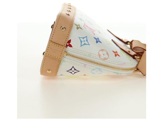 LOUIS VUITTON Monogram LV x TM Alma BB Hand Bag 2way White M13078 Auth 185039SM Bianco Monogramma - vista 4