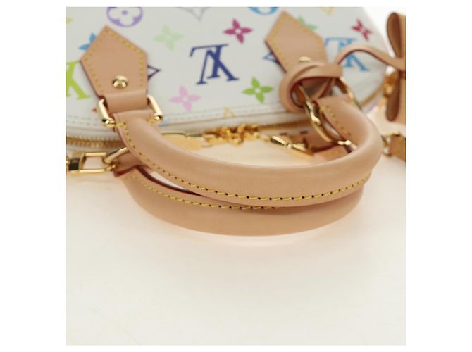 LOUIS VUITTON Monogram LV x TM Alma BB Hand Bag 2way White M13078 Auth 185039SM Bianco Monogramma - vista 7