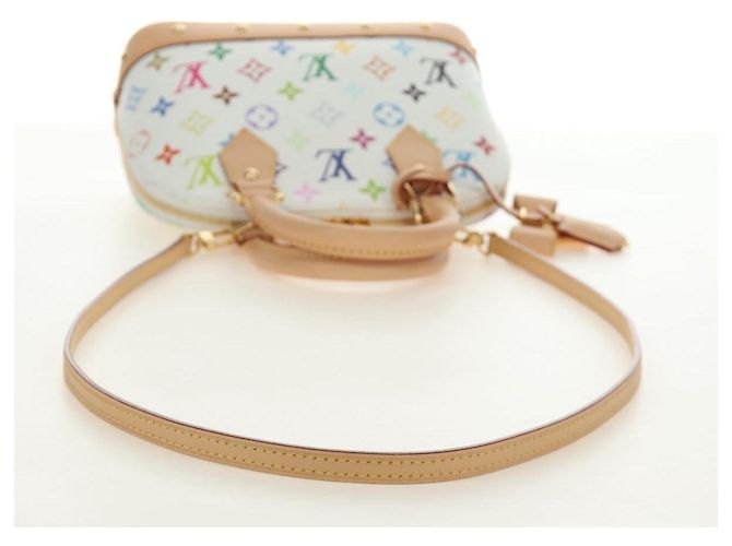 LOUIS VUITTON Monogram LV x TM Alma BB Hand Bag 2way White M13078 Auth 185039SM Bianco Monogramma - vista 8