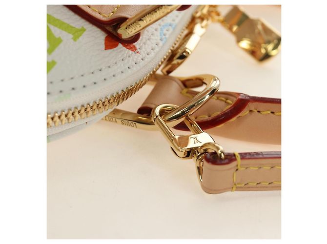 LOUIS VUITTON Monogram LV x TM Alma BB Hand Bag 2way White M13078 Auth 185039SM Bianco Monogramma - vista 9