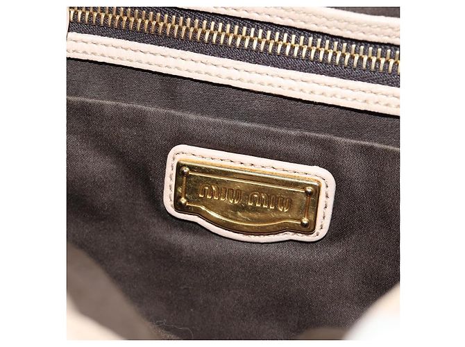 Bolsa de Ombro Miu Miu Matelasse de Couro 2way Rosa Ouro Auth 185581M Dourado - vista 33