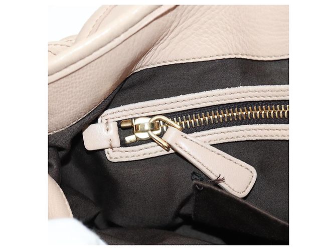 Bolsa de Ombro Miu Miu Matelasse de Couro 2way Rosa Ouro Auth 185581M Dourado - vista 37