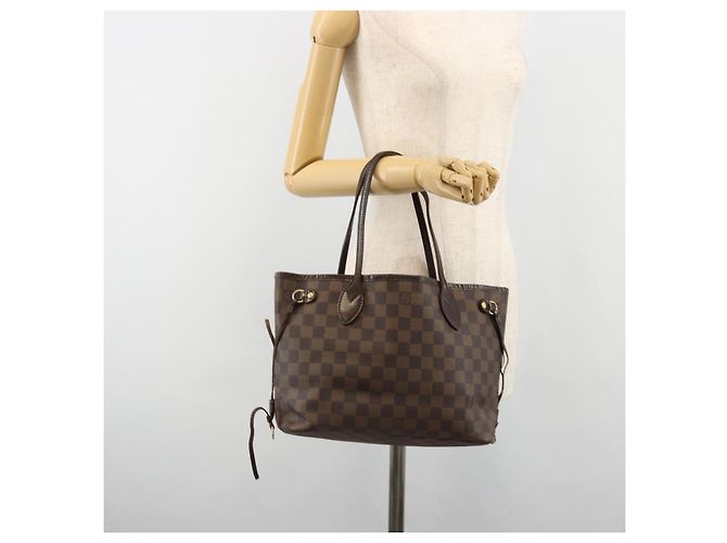 LOUIS VUITTON Damier Ebene Neverfull PM Tote Bag N51109 LV Auth 186031 - vista 27