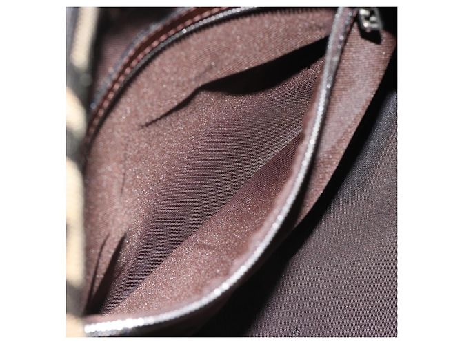 FENDI Zucca Canvas Mamma Baguette Shoulder Bag Black Brown Auth 185971SAM Marrone Nero - vista 23