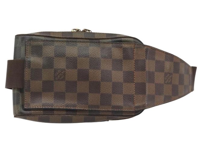 LOUIS VUITTON Borsa a Spalla Damier Ebene Geronimos N51994 LV Auth hk3860 - vista 2