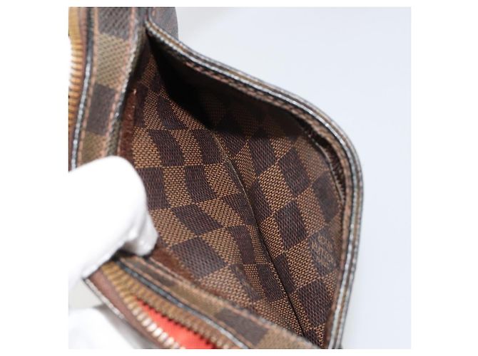 LOUIS VUITTON Borsa a Spalla Damier Ebene Geronimos N51994 LV Auth hk3860 - vista 21