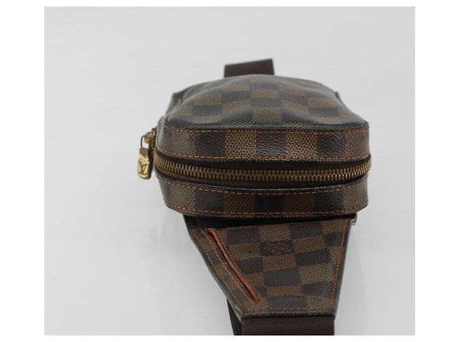 LOUIS VUITTON Borsa a Spalla Damier Ebene Geronimos N51994 LV Auth hk3860 - vista 4