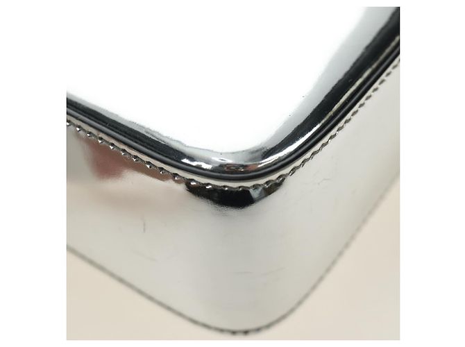 Borsa PRADA in pelle vernice 2way Argento Autentica 185901M - vista 21
