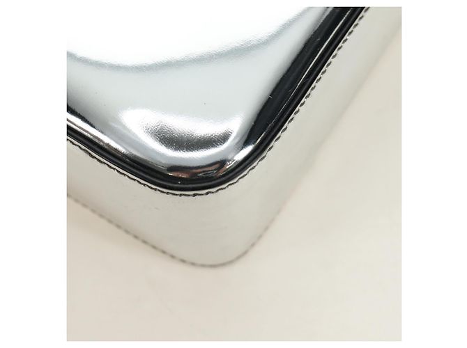 Borsa PRADA in pelle vernice 2way Argento Autentica 185901M - vista 22