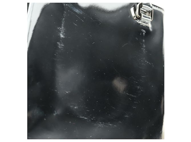 Borsa PRADA in pelle vernice 2way Argento Autentica 185901M - vista 23