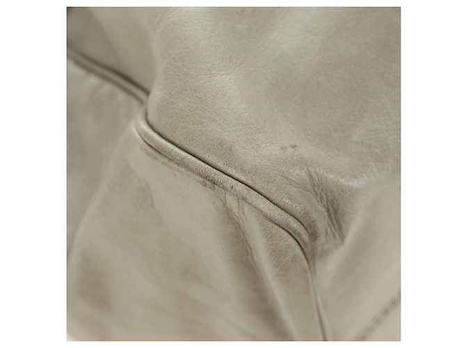 Borsa a mano Miu Miu Side Ribbon in pelle 2way Grigio Oro Auth am11892V Marrone D'oro - vista 15