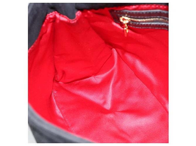 FENDI Mamma Baguette Schultertasche aus Wildleder Schwarz Gold Authentisch 187561SAM - Ansicht 20