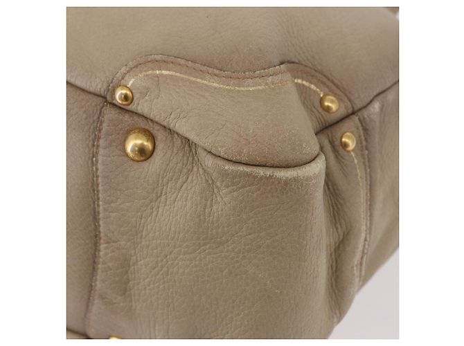 Borsa PRADA in pelle beige oro Auth 187499 D'oro - vista 15