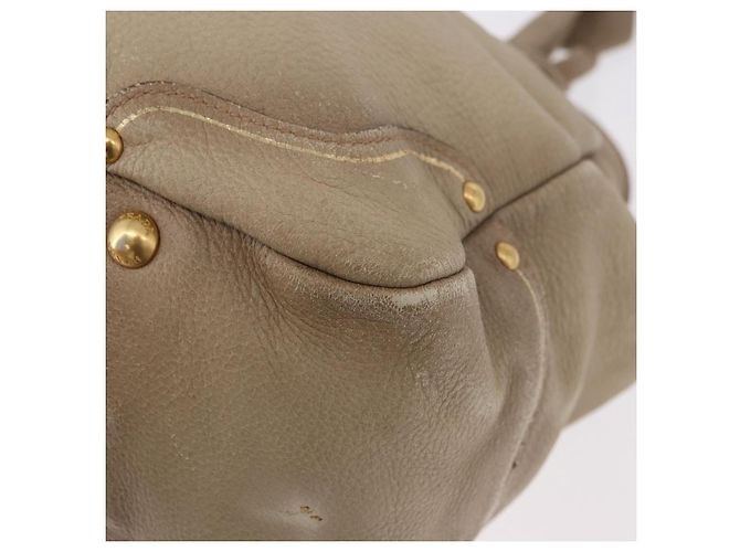 Borsa PRADA in pelle beige oro Auth 187499 D'oro - vista 17