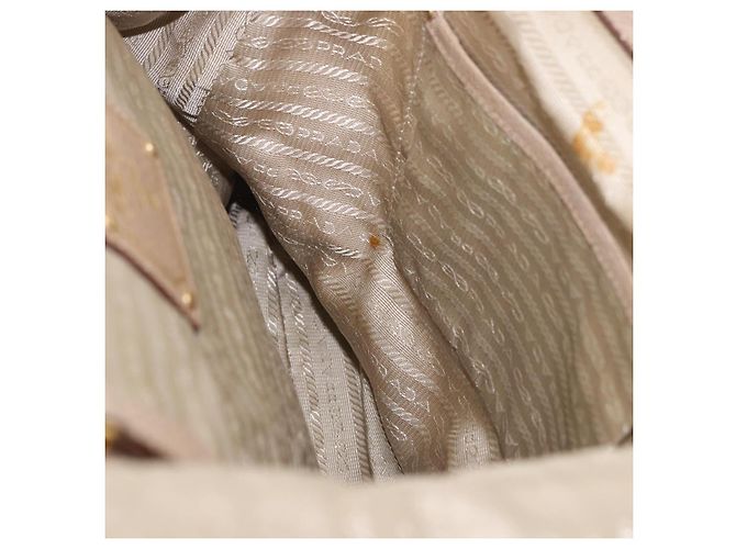 Borsa PRADA in pelle beige oro Auth 187499 D'oro - vista 22