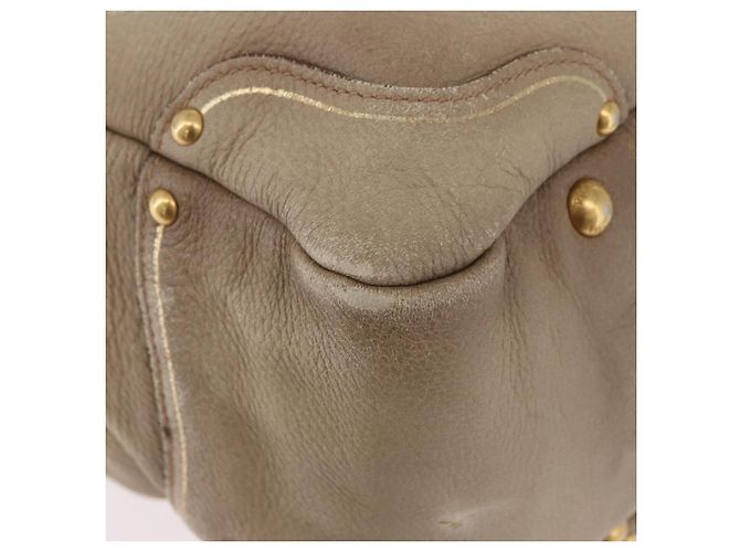 Borsa PRADA in pelle beige oro Auth 187499 D'oro - vista 8
