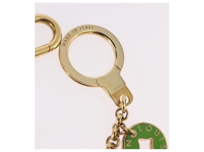 LOUIS VUITTON Porte Cles Chainne Pastille Key Holder Gold M66005 LV Auth 186176M D'oro - vista 14