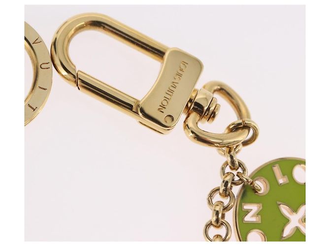 LOUIS VUITTON Porte Cles Chainne Pastille Key Holder Gold M66005 LV Auth 186176M D'oro - vista 5