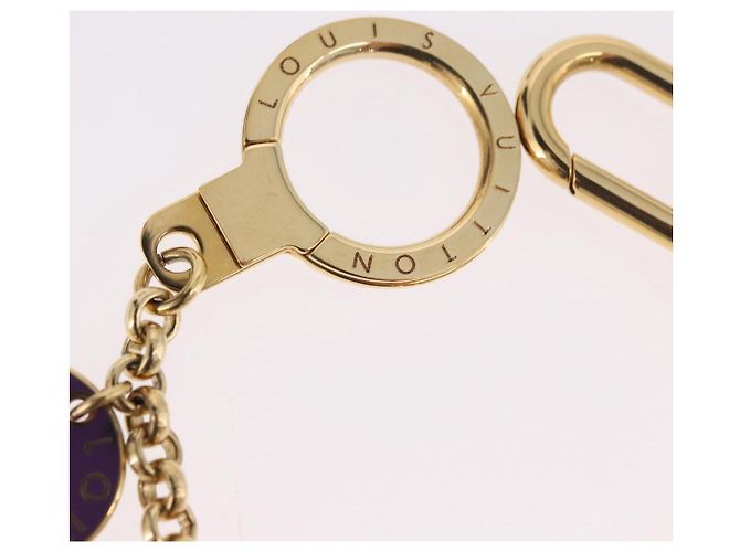 LOUIS VUITTON Porte Cles Chainne Pastille Key Holder Gold M66005 LV Auth 186176M D'oro - vista 6