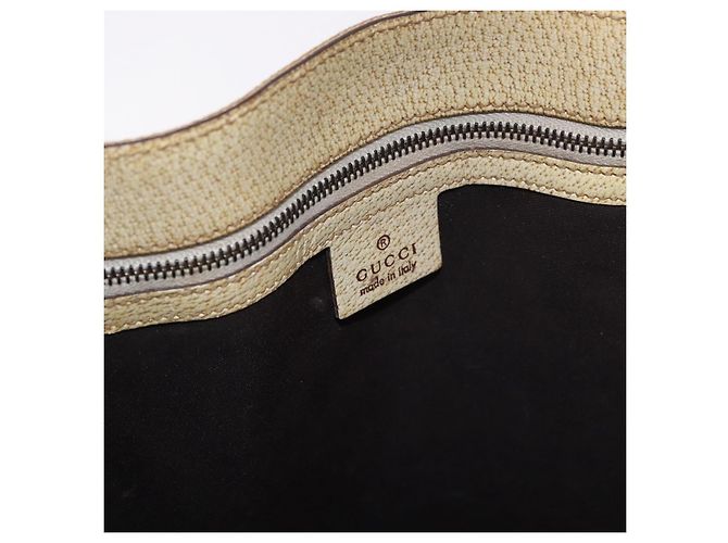 Borsa Tote GUCCI GG Canvas Beige 124261 Auth 185806 - vista 14