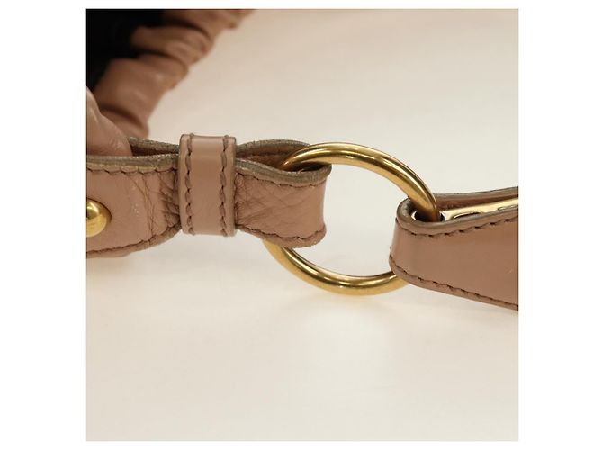 SAINT LAURENT Borsa a Spalla Mombasa in Pelle Rosa e Oro Auth 185320SM D'oro - vista 10