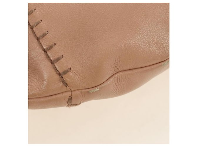 SAINT LAURENT Borsa a Spalla Mombasa in Pelle Rosa e Oro Auth 185320SM D'oro - vista 13