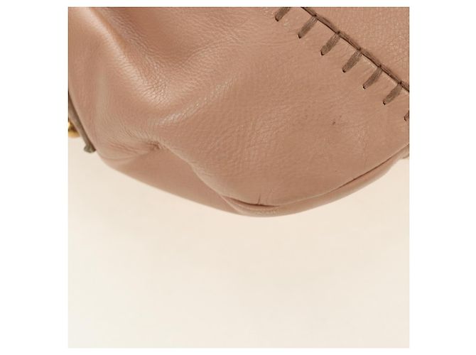 SAINT LAURENT Borsa a Spalla Mombasa in Pelle Rosa e Oro Auth 185320SM D'oro - vista 15