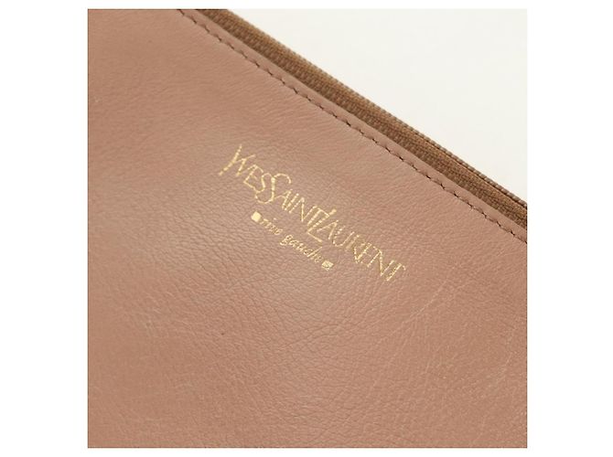 SAINT LAURENT Borsa a Spalla Mombasa in Pelle Rosa e Oro Auth 185320SM D'oro - vista 19