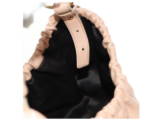SAINT LAURENT Borsa a Spalla Mombasa in Pelle Rosa e Oro Auth 185320SM D'oro - vista 24