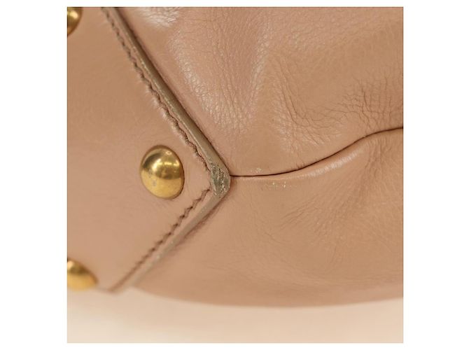 SAINT LAURENT Borsa a Spalla Mombasa in Pelle Rosa e Oro Auth 185320SM D'oro - vista 5