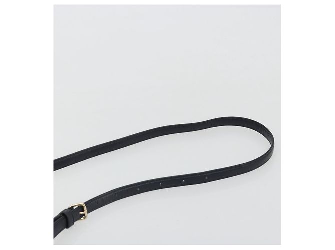 Borsa Miu Miu Biker Matelasse in Pelle 2way Navy Gold Auth 185462 D'oro Blu navy - vista 9