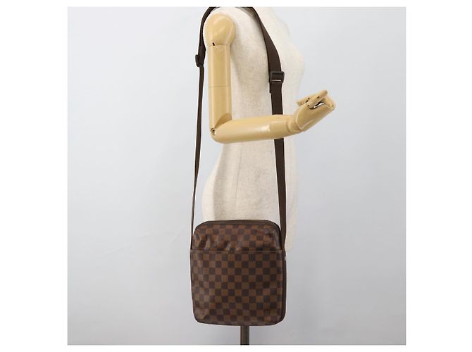 LOUIS VUITTON Bolsa de Ombro Damier Ebene Trotteur Beaubourg N41135 LV Auth ka4850 - vista 22