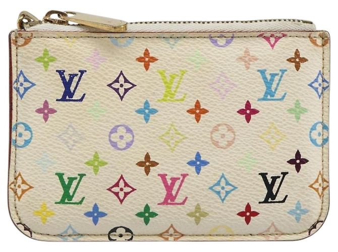 LOUIS VUITTON Monogram Multicolor Pochette Cles NM Bolso M93734 LV Auth 185773 Blanco - vista 13
