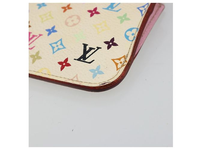LOUIS VUITTON Monogram Multicolor Pochette Cles NM Bolso M93734 LV Auth 185773 Blanco - vista 15