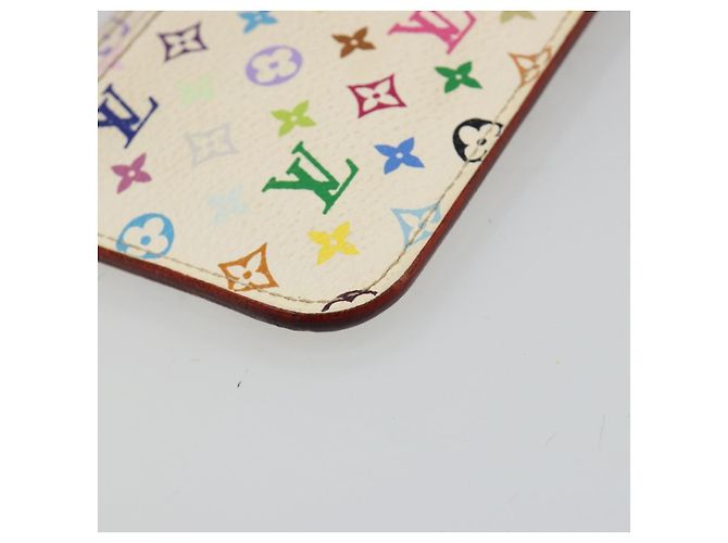 LOUIS VUITTON Monogram Multicolor Pochette Cles NM Bolso M93734 LV Auth 185773 Blanco - vista 16