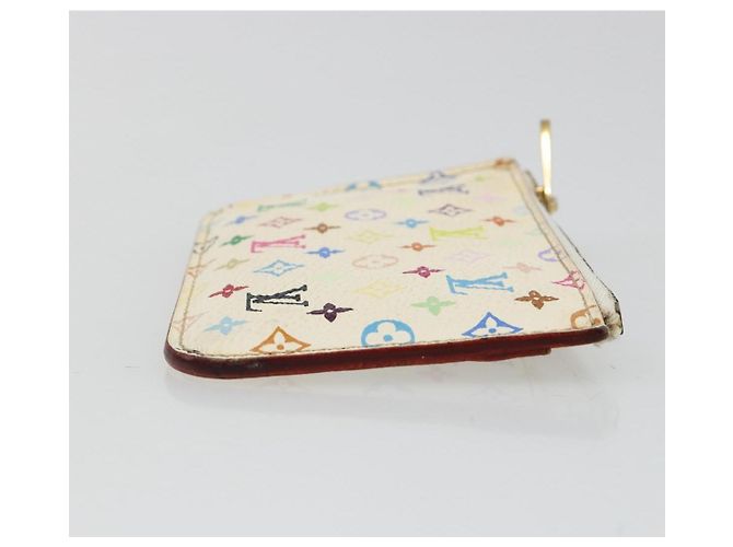 LOUIS VUITTON Monogram Multicolor Pochette Cles NM Bolso M93734 LV Auth 185773 Blanco - vista 3