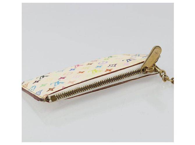 LOUIS VUITTON Monogram Multicolor Pochette Cles NM Bolso M93734 LV Auth 185773 Blanco - vista 5