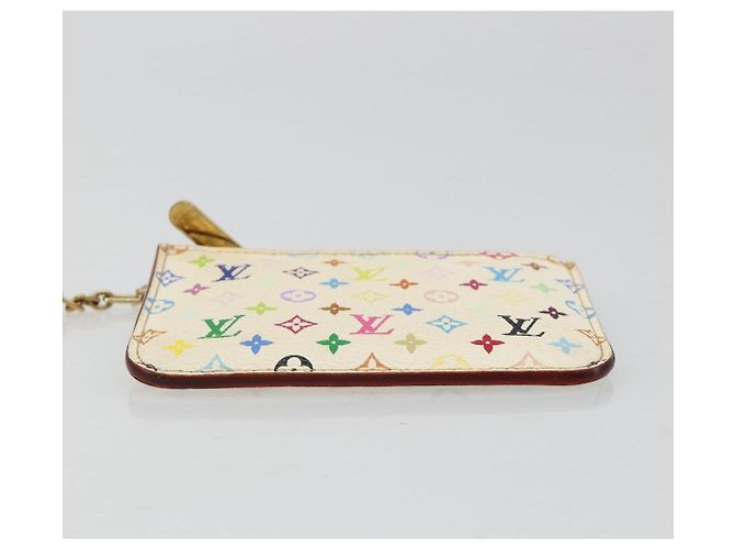 LOUIS VUITTON Monogram Multicolor Pochette Cles NM Bolso M93734 LV Auth 185773 Blanco - vista 6