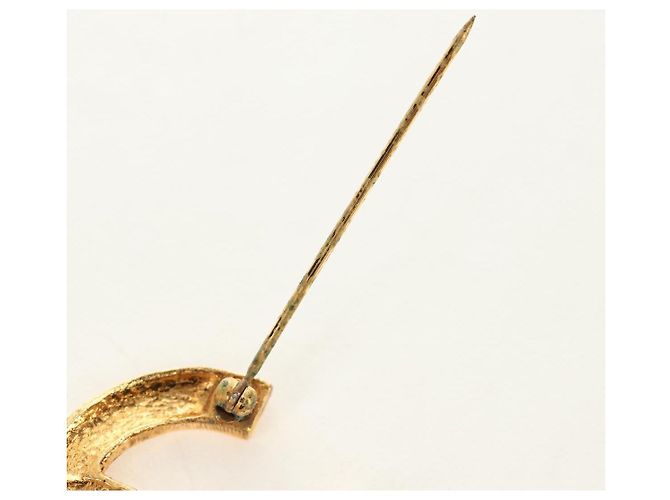 Spilla CHANEL COCO Mark in metallo Gold Tone CC Auth 185473V - vista 11