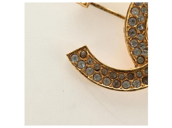 Spilla CHANEL COCO Mark in metallo Gold Tone CC Auth 185473V - vista 5