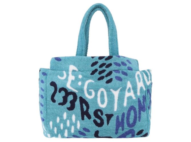 Borsa GOYARD Terry Eponge Limited Edition Bag Pile Turquoise Blue Auth SW2357SM Turchese - vista 2