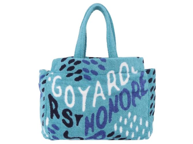 Borsa GOYARD Terry Eponge Limited Edition Bag Pile Turquoise Blue Auth SW2357SM Turchese - vista 3