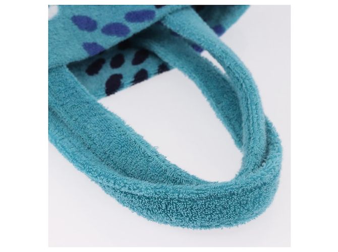 Borsa GOYARD Terry Eponge Limited Edition Bag Pile Turquoise Blue Auth SW2357SM Turchese - vista 7