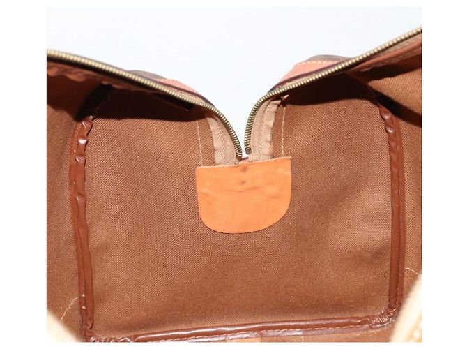 Céline Borsa Boston CELINE in tela Macadam e pelle PVC Marrone Oro Autentica 184535A D'oro - vista 20
