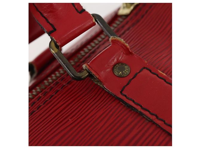 LOUIS VUITTON Epi Keepall 55 Boston Bag Rosso M42957 LV Auth 179665A - vista 10