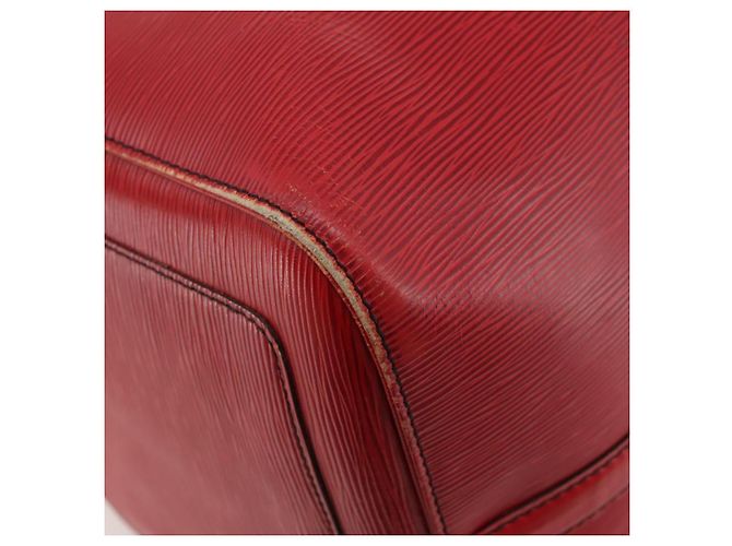 LOUIS VUITTON Epi Keepall 55 Boston Bag Rosso M42957 LV Auth 179665A - vista 16